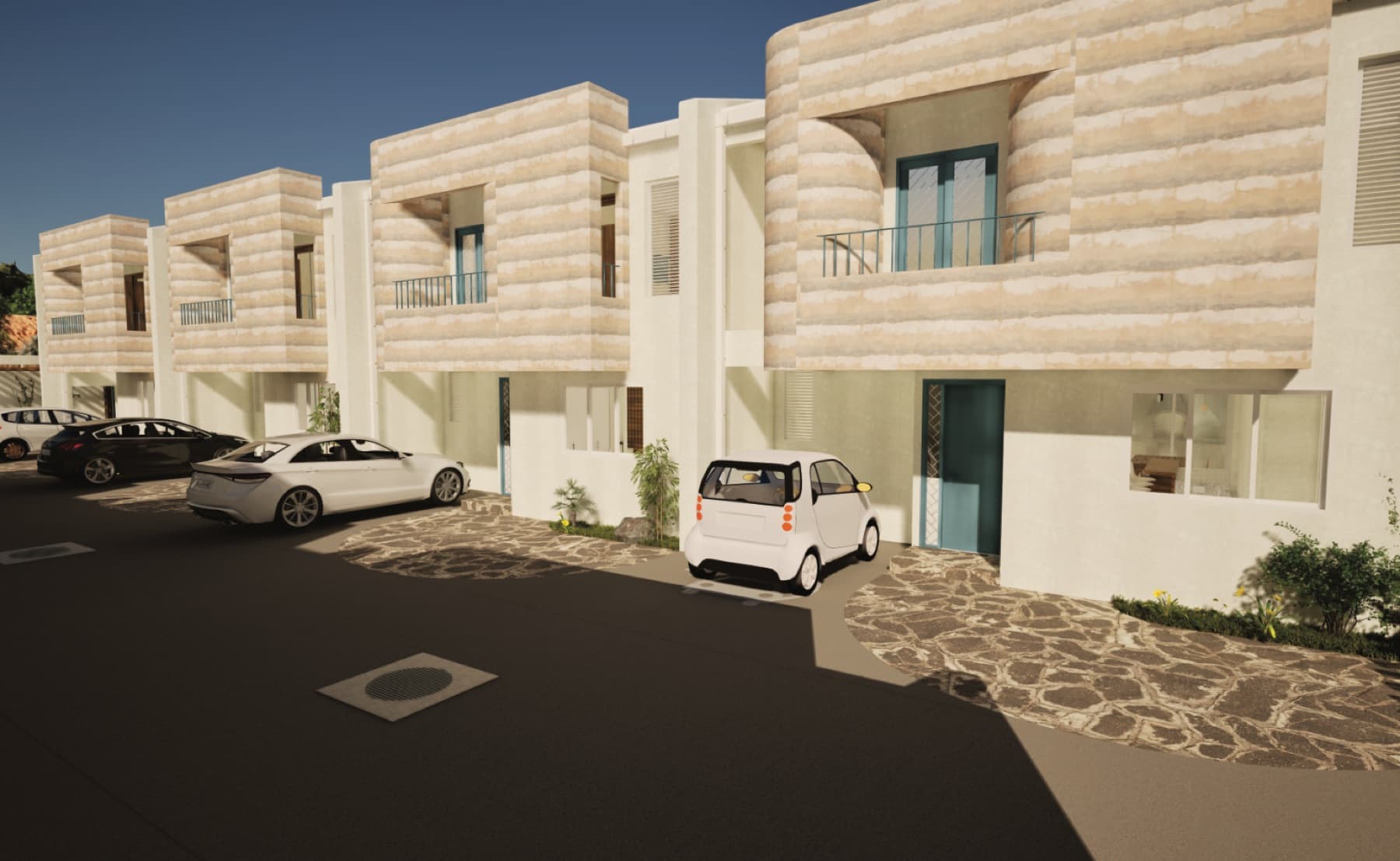 Render oficial de los bloques desde la calle interna