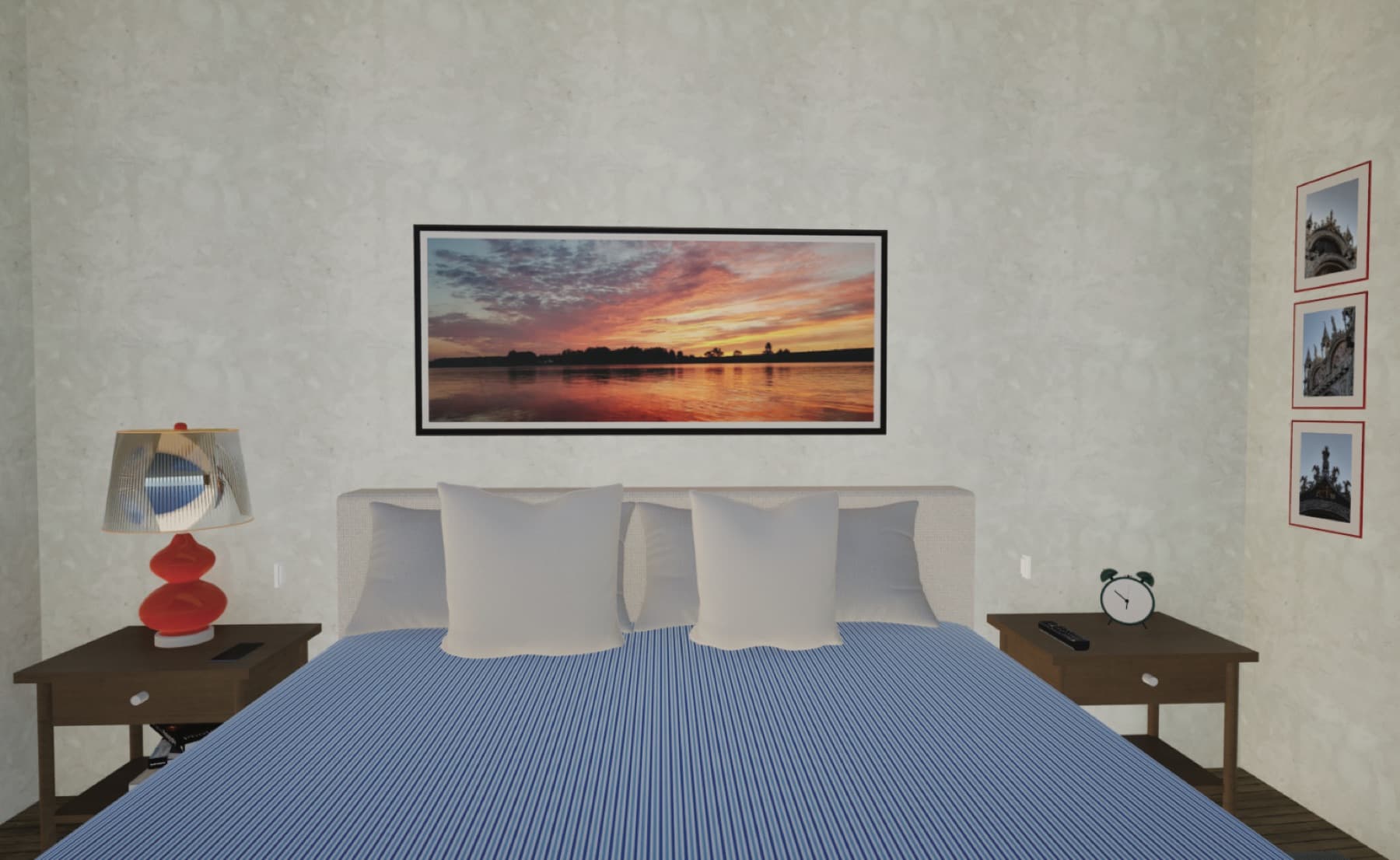 Render oficial del dormitorio principal